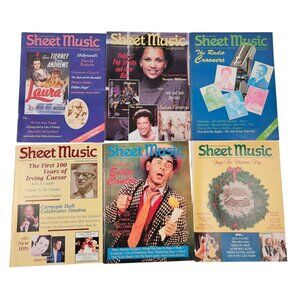 Sheet Music Magazine Lot 1995 Complete 6 Issues Standard Piano Edition